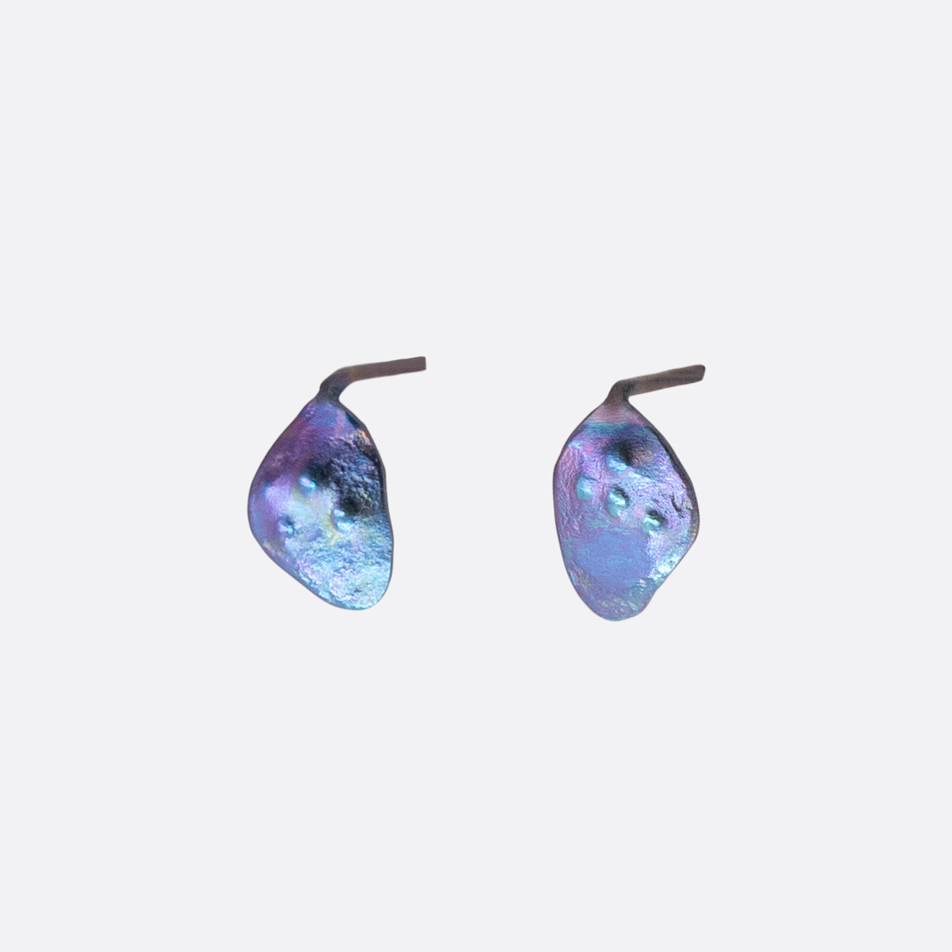 Charcos de la Virgen — Mini Organic Titanium Earrings