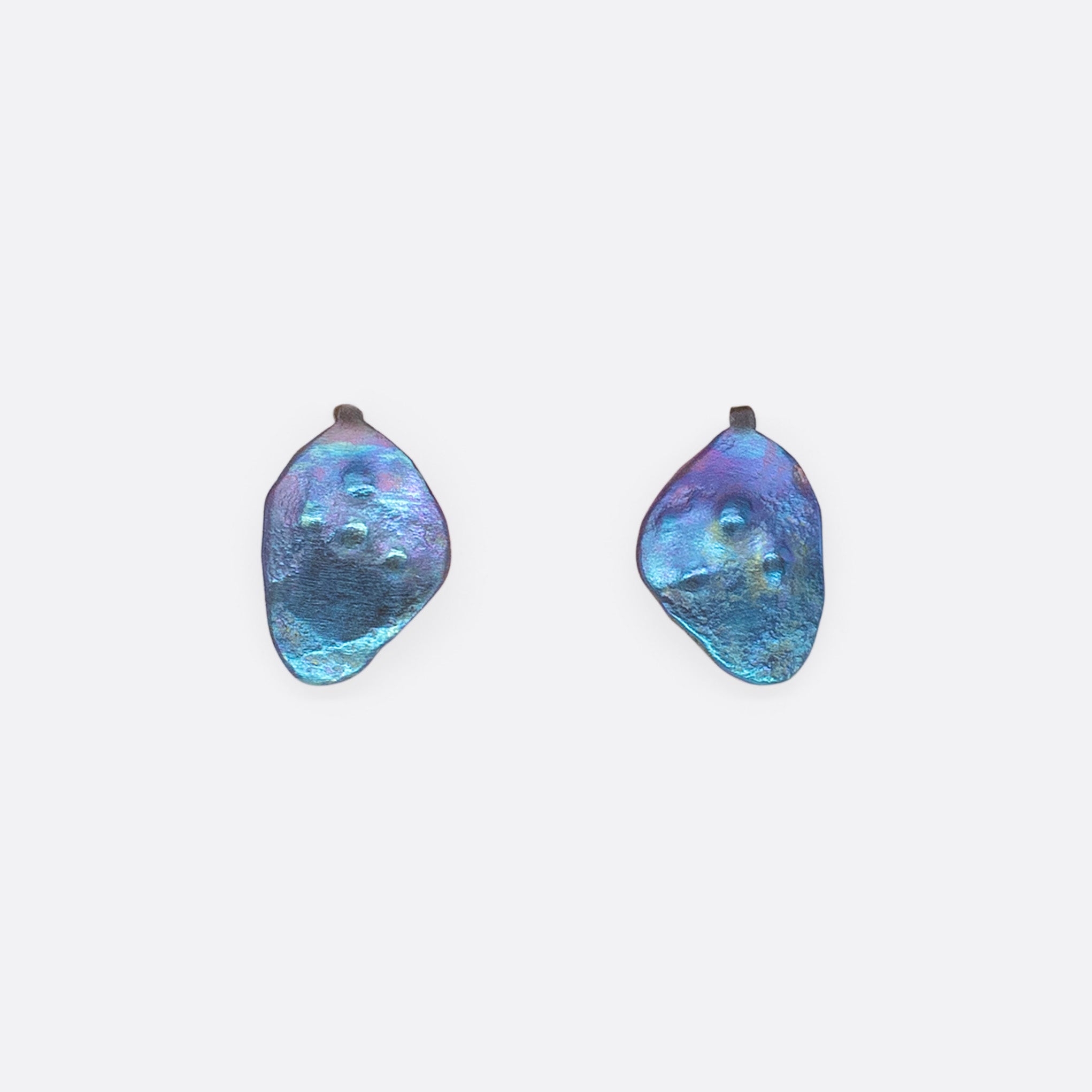 Charcos de la Virgen — Mini Organic Titanium Earrings
