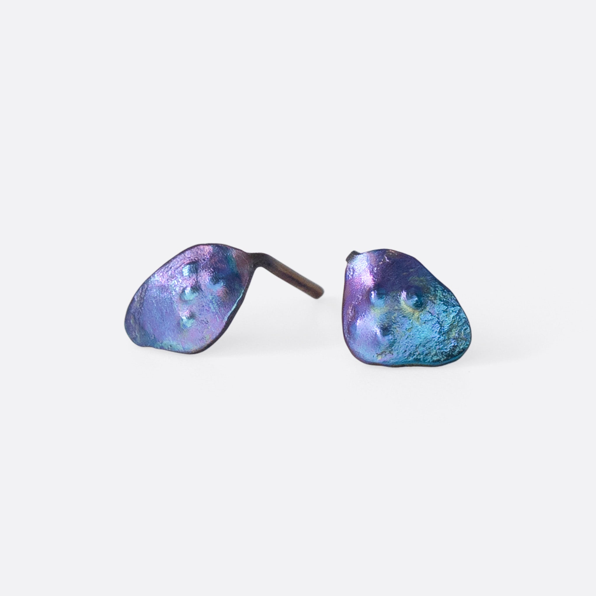 Charcos de la Virgen — Mini Organic Titanium Earrings