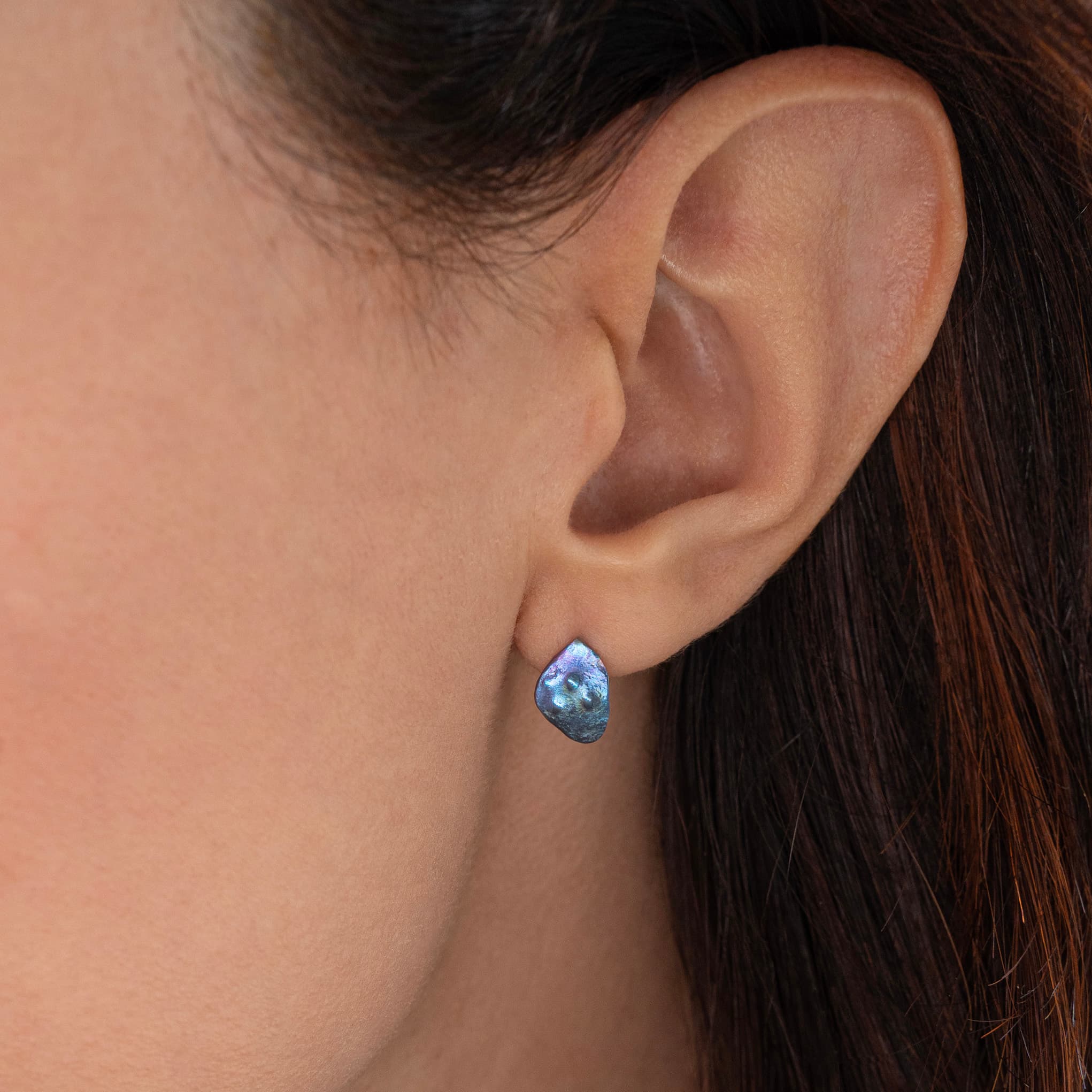 Charcos de la Virgen — Mini Organic Titanium Earrings