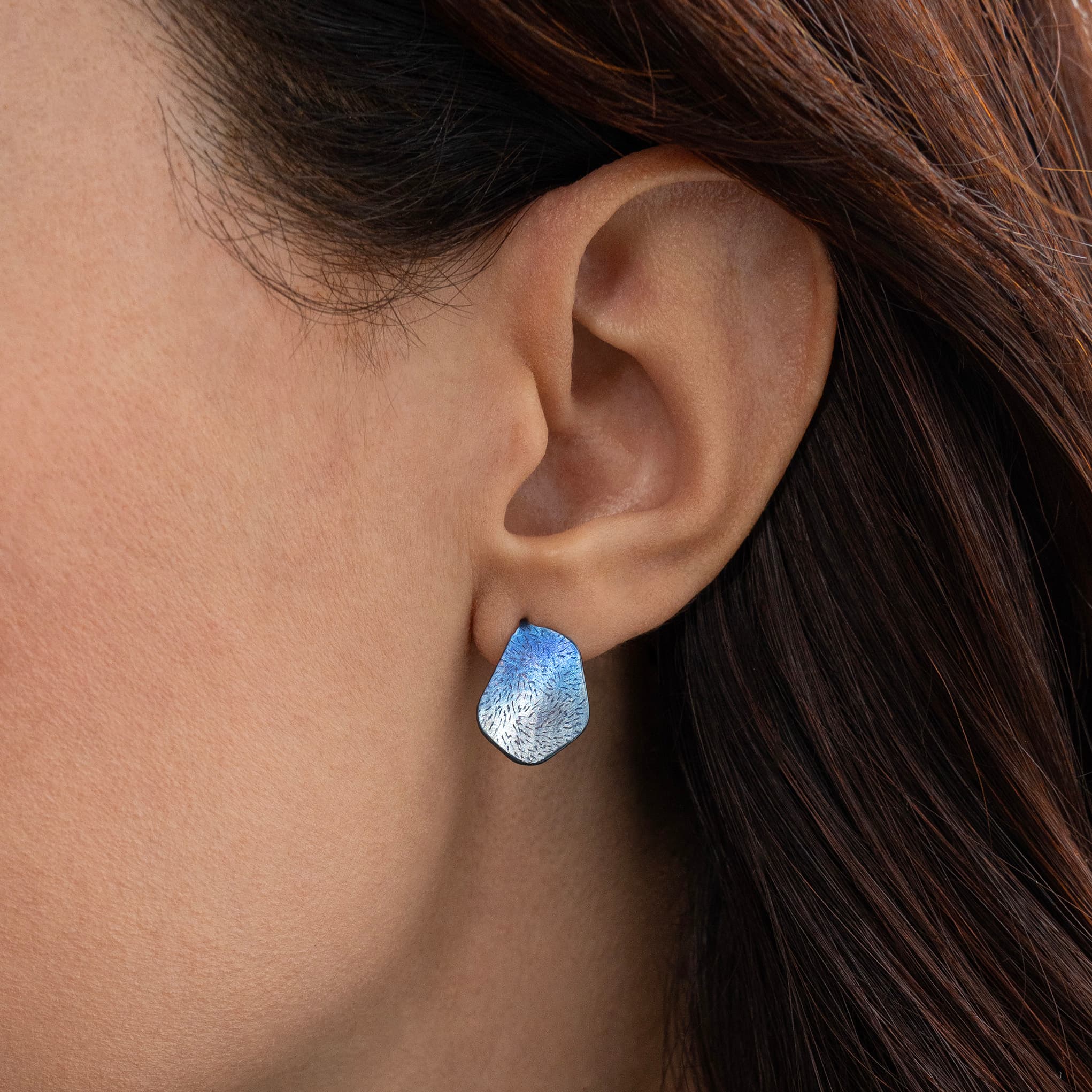 Charcos del Viento – Organic Titanium Earrings