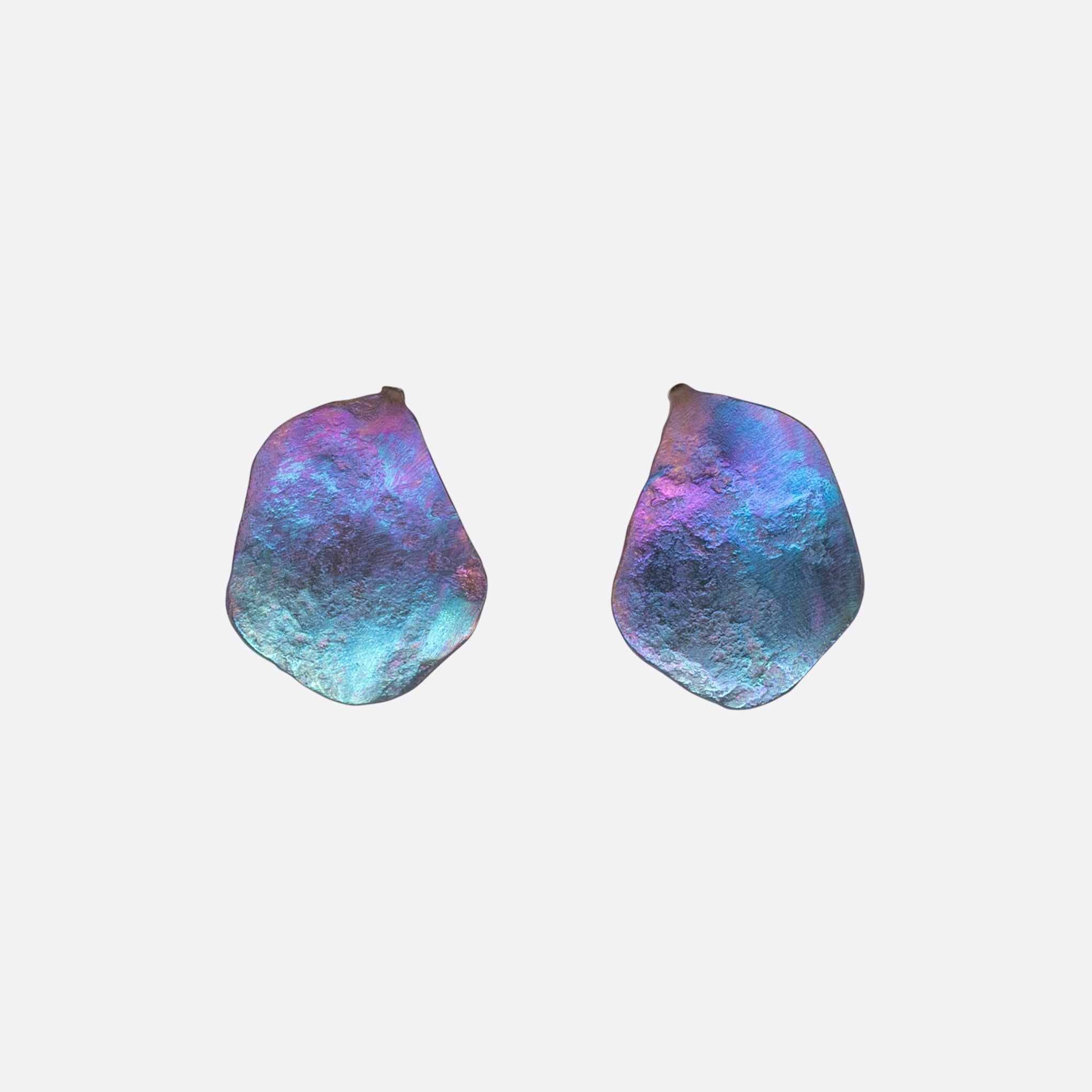 Charcos del Diablo — Organic Titanium Earrings