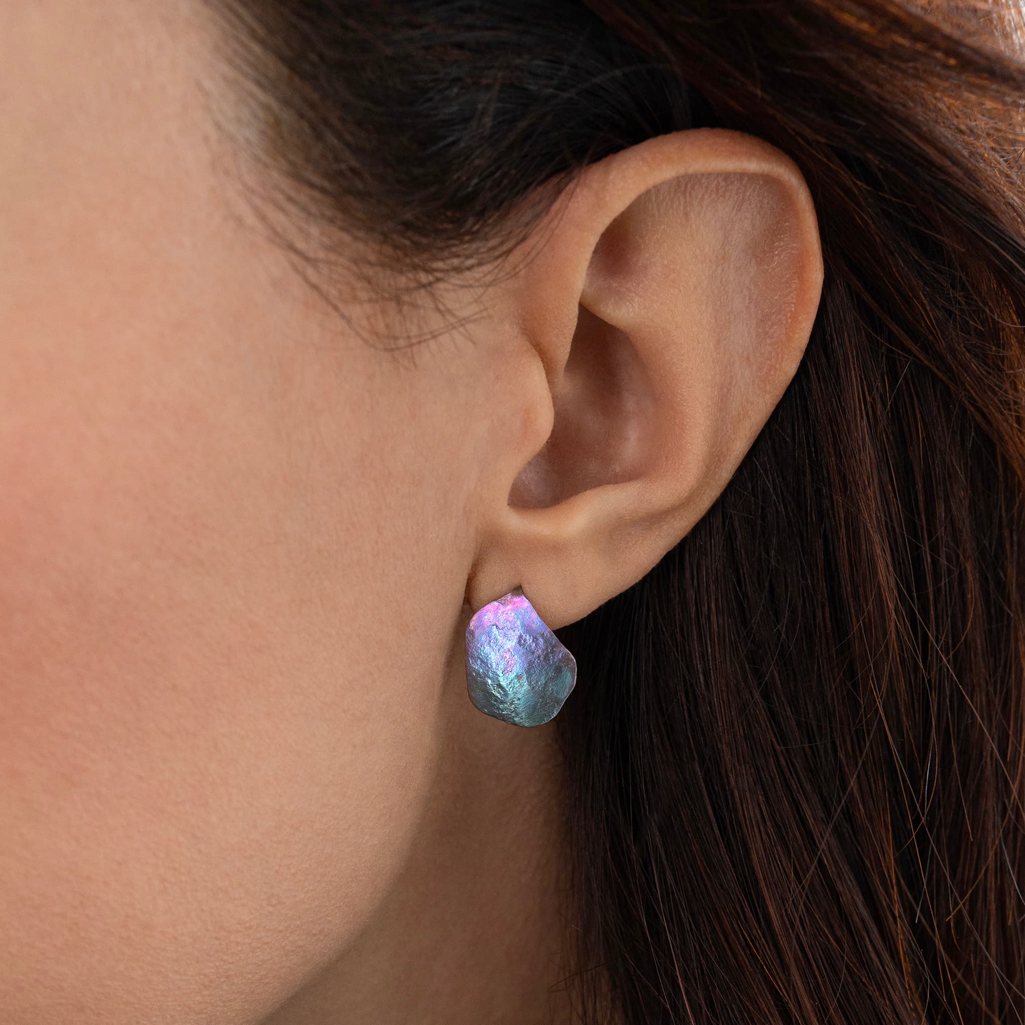 Charcos del Diablo — Organic Titanium Earrings