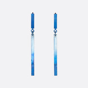 Sonda Mark 1 Blue — Minimalist Titanium Bar Earrings