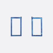 Ventanas Blue – Minimalist Titanium Earrings