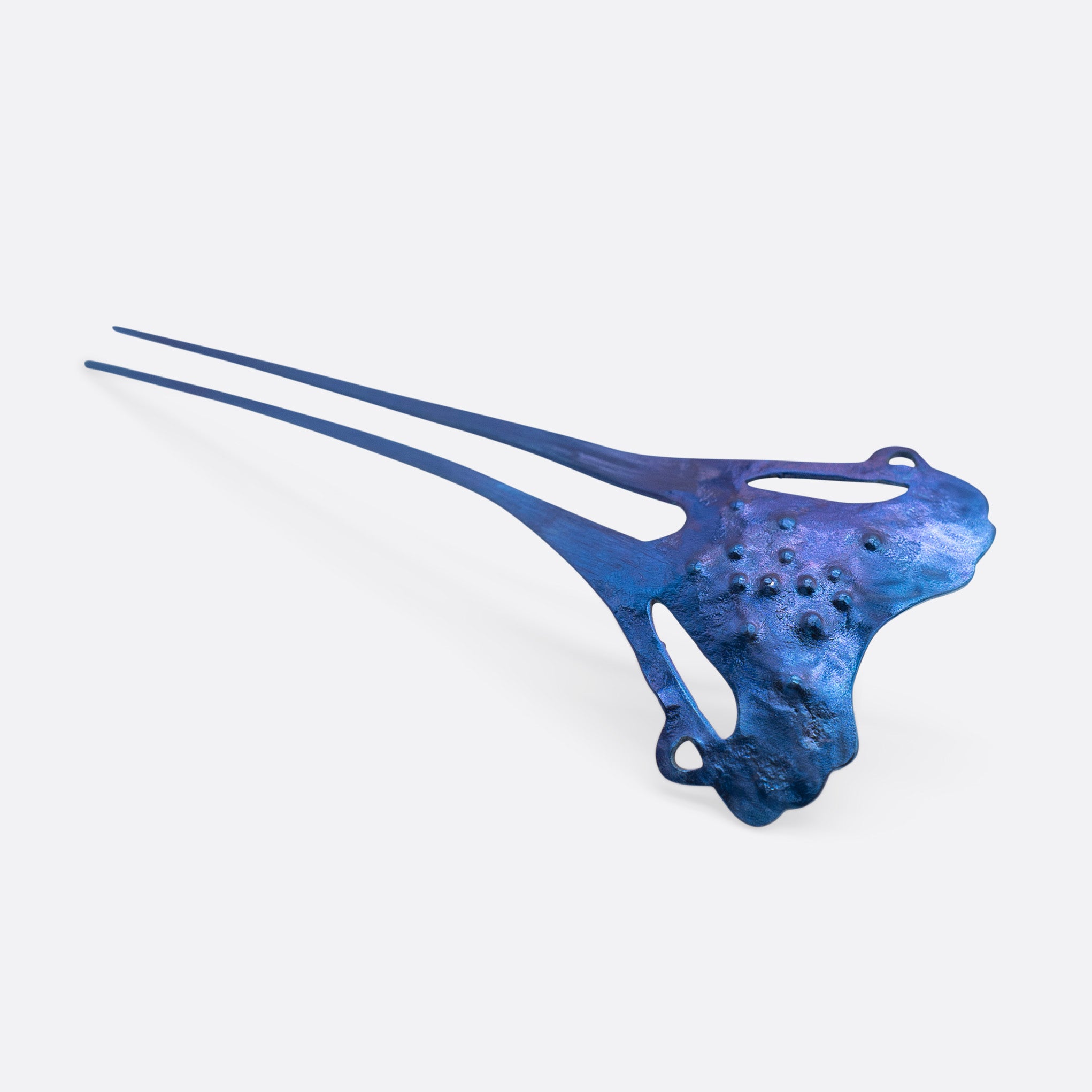 Medusa Blue – Organic Titanium Hairpin