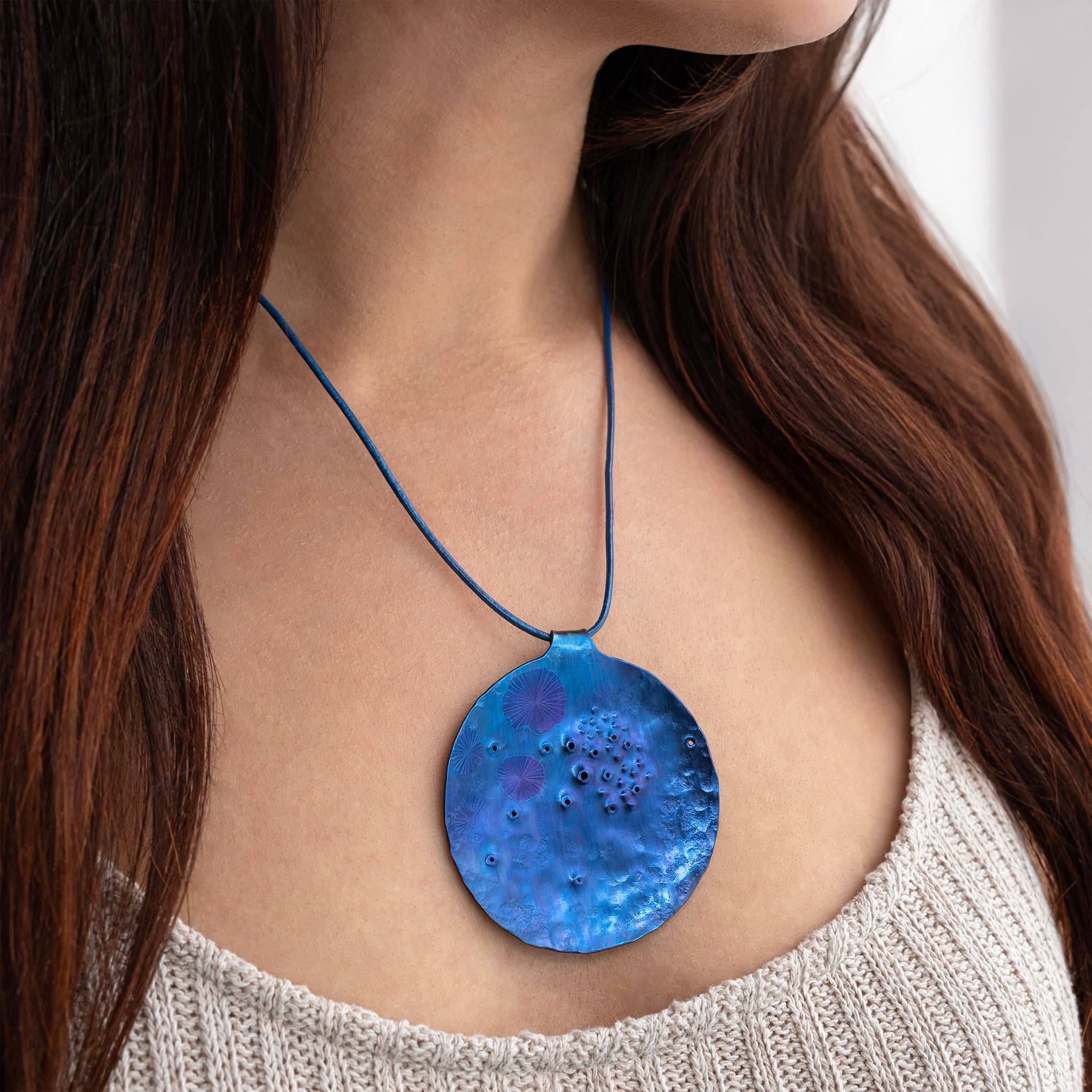 Roca de Lapas – Titanium Necklace & Brooch