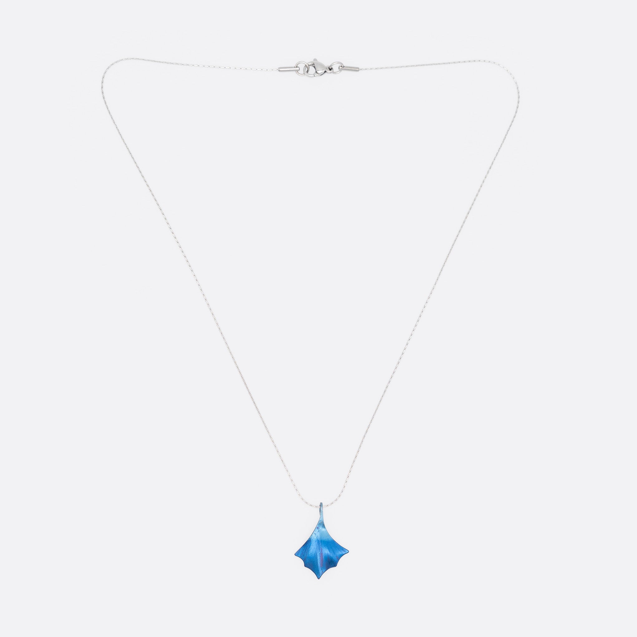 Angelote Blue – Organic Titanium Pendant Necklace