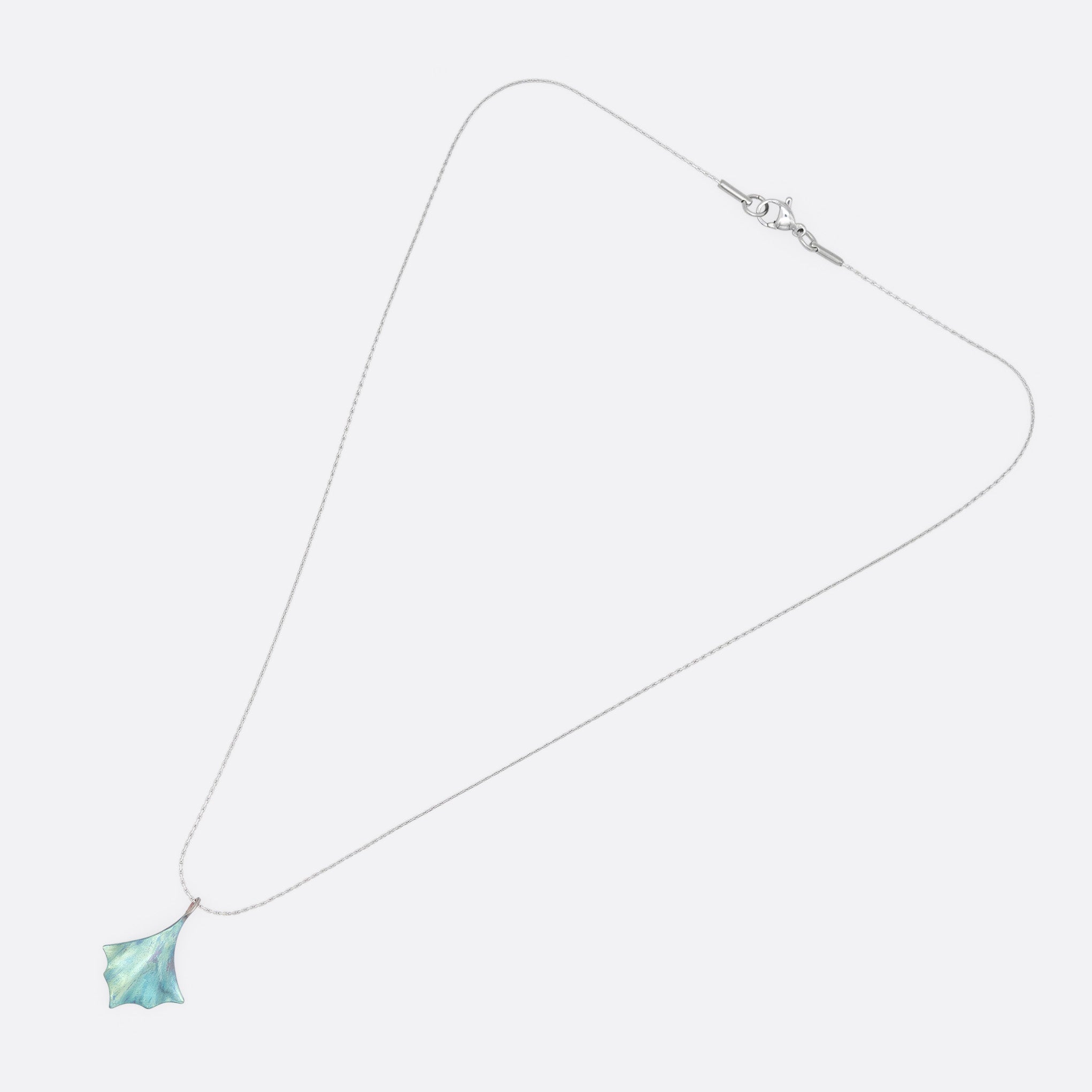 Angelote Turquoise – Organic Titanium Pendant Necklace
